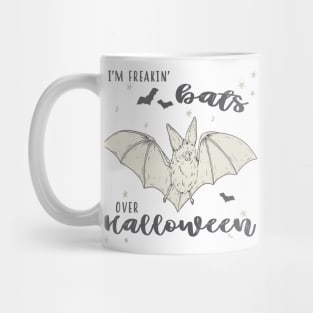 Freakin Bats Over Halloween Mug